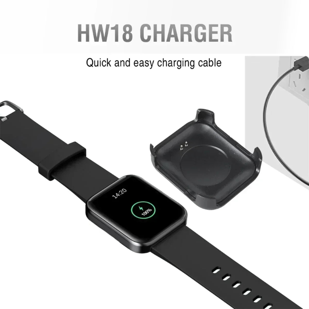 HW22 HW19 HW18 Smartwatch Fast Charging Cable Adapter Smartwatch Charging Cable Qme