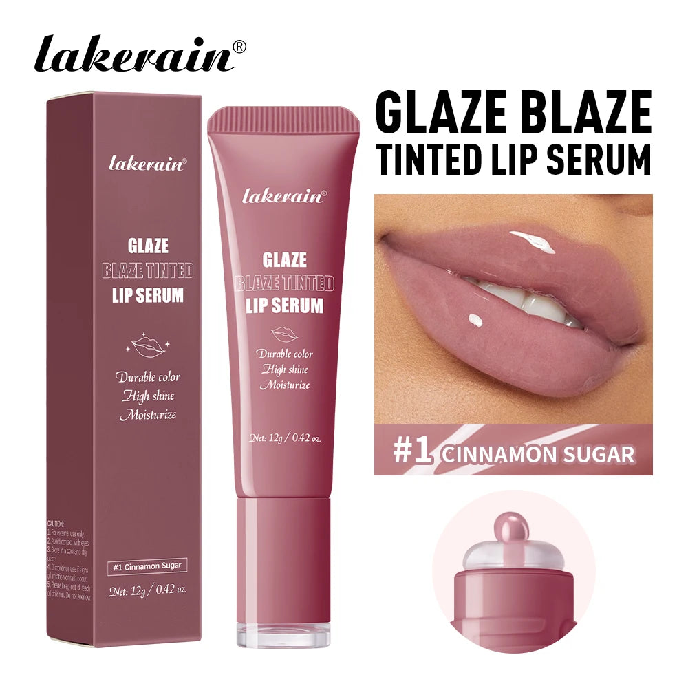 Lakerain Polypeptide Colored Lip Gloss – Moisturizing Lip Glaze Lip Gloss Qst 01