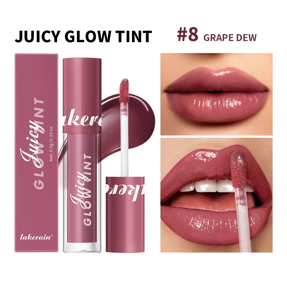 Lakerain Mirror Lip Glaze – Long-Lasting Hydrating Lip Gloss Lip Gloss Qst 08