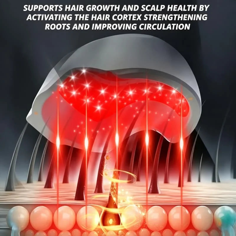 Maelsrom Red Light Hair Growth Helmet | 162 LEDs, USB-C Hair Growth Helmet Qst