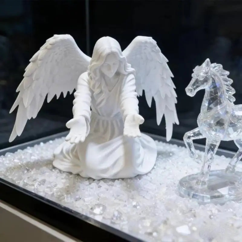 3D Printed Angel Pen Stand Desktop Organizer | Qme Desktop Pen Holder Qme
