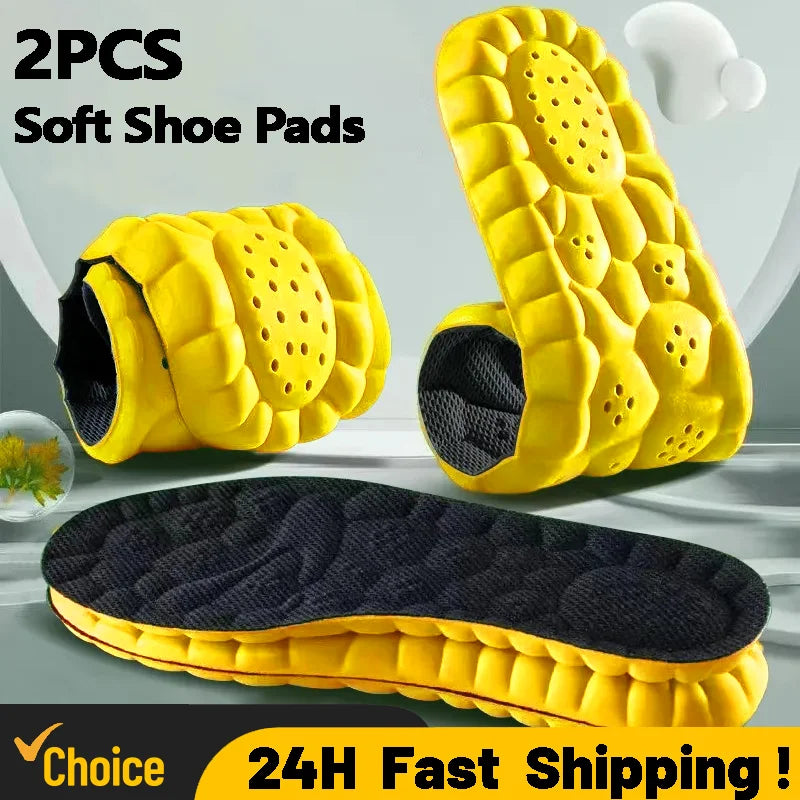 Sport Memory Foam Insoles – 4D Cushion, Breathable & Deodorant Sport Shoe Insoles Qme