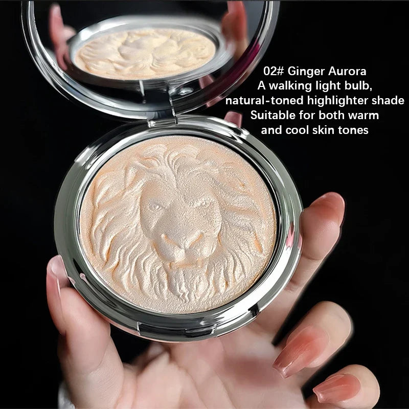 Qme 3-Shade Face Highlighter Palette – Waterproof Natural Glow Face Highlighter Palette Qme 02