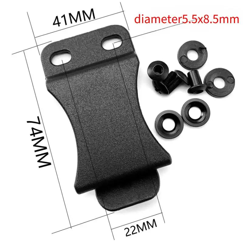 KYDEX IWB Belt Clip – Universal EDC Holster & Mag Pouch Clip EDC Belt Clip Qst