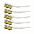 Brass Wire Brush Set 5-Pack – Mini Metal Polishing Brushes Wire Brush Set Qme 3pcs