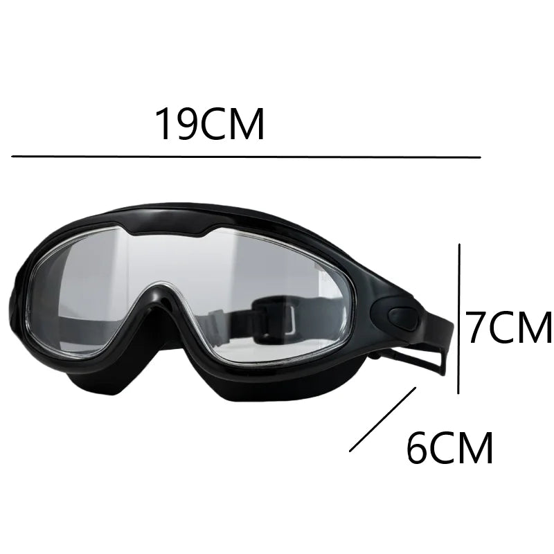 HD Anti-Fog Large Frame Swimming Goggles – Men & Women Swimming Goggles Qst