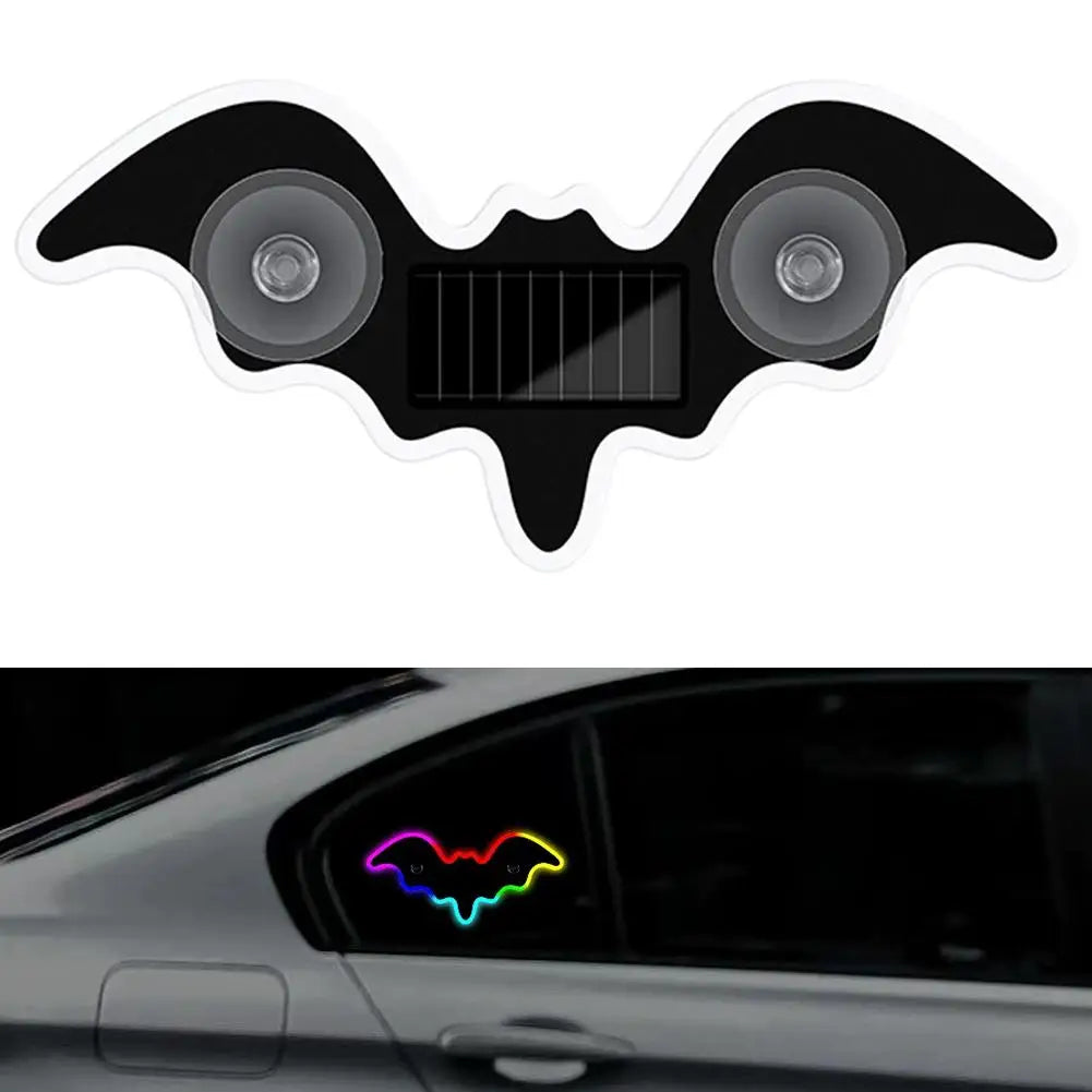 Solar Bat LED Ambient Car Light – Suction Cup, 5 Colors Car Ambient Light Qme E