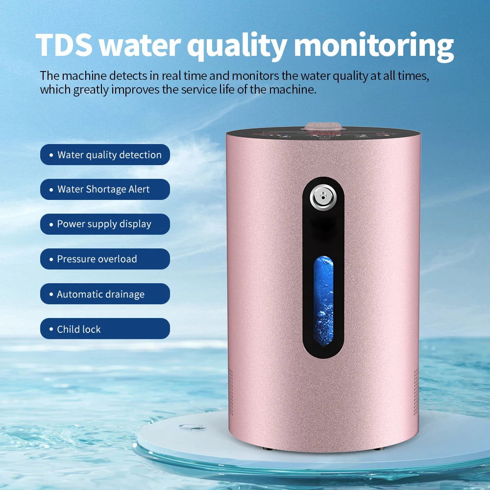 SUYZEKO 200ml H2 Hydrogen Molecular Water Generator & Inhaler Hydrogen Inhalation Machine Qst