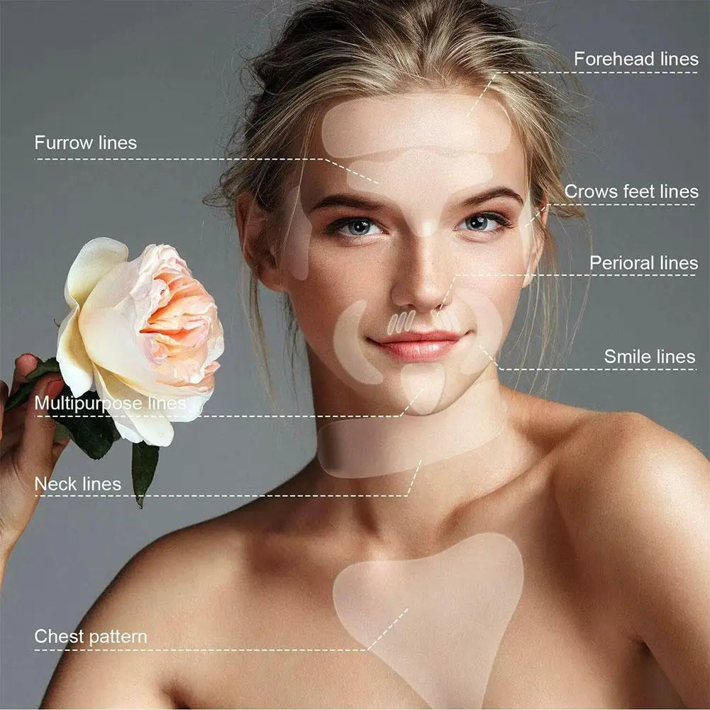 Silicone Anti-Wrinkle Face Patches – Forehead, Cheek & Eye Anti-Wrinkle Patches Qme