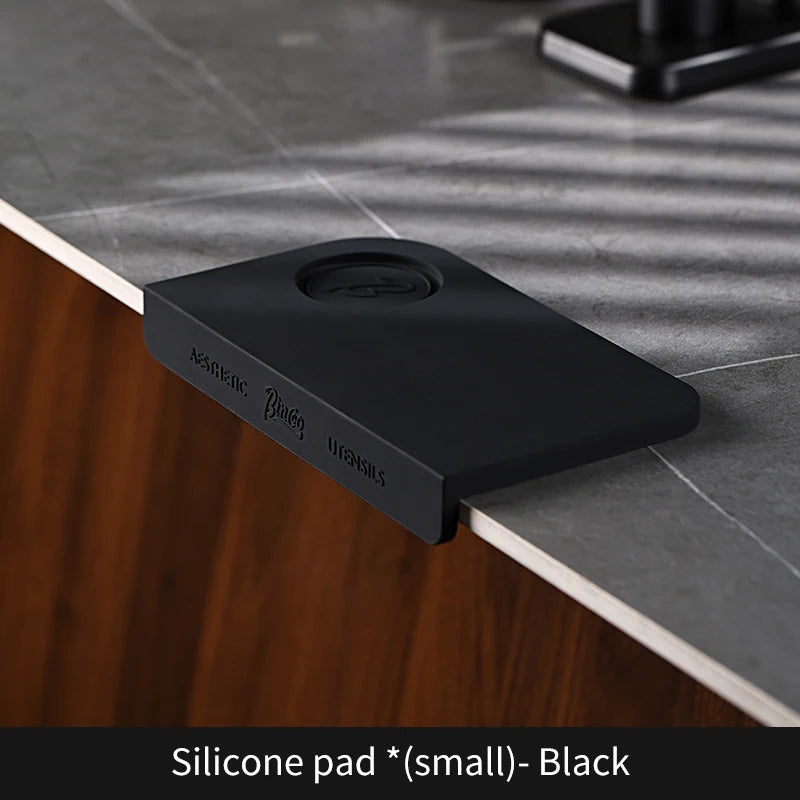 Bincoo Espresso Bar Mat – Anti-Slip Silicone Tamper & Tool Rest Espresso Bar Mat Qst Black S 1pcs