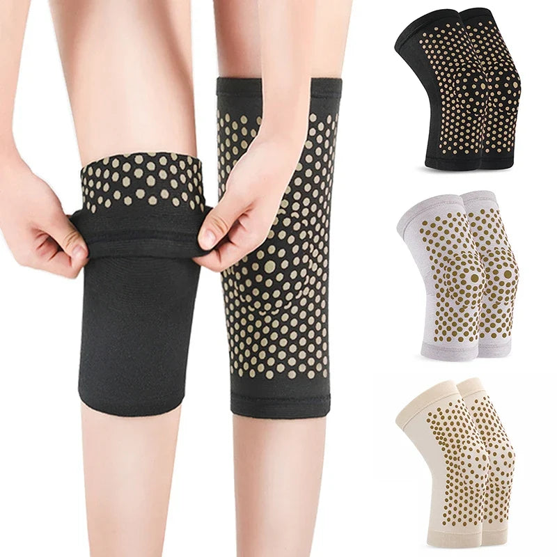 Self-Heating Wormwood Knee Braces – Warm Support Pair Knee Brace Support Qme