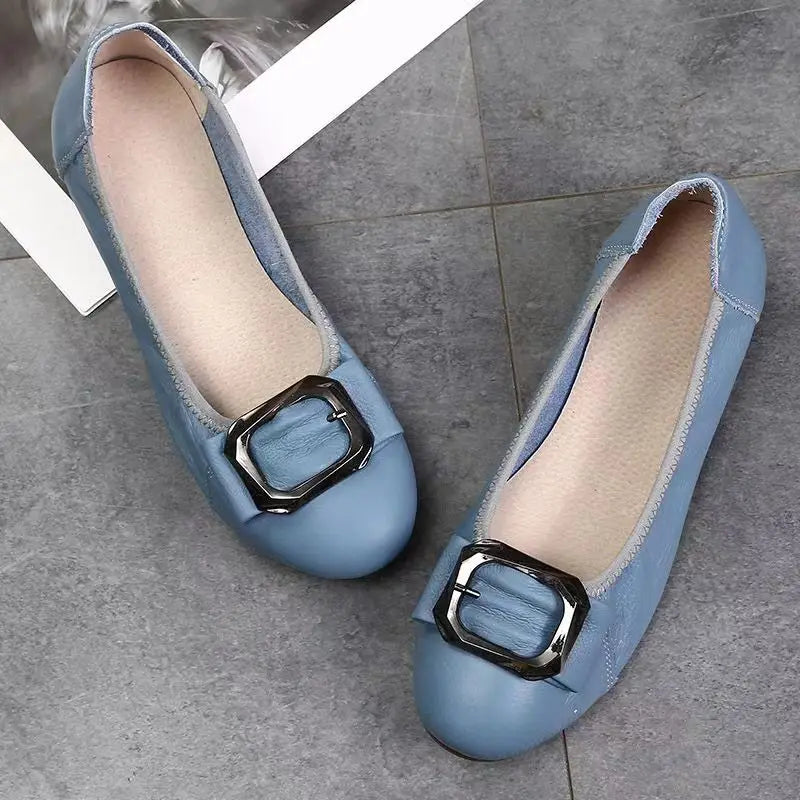 Women's Slip-On Ballet Flats Loafers | Sizes 35–43 Ballet Flats Qst Blue B 40 China Mainland