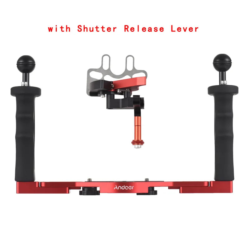 Andoer Dual Handle Underwater Camera Diving Rig Stabilizer Underwater Camera Rig Qst Bracket 1