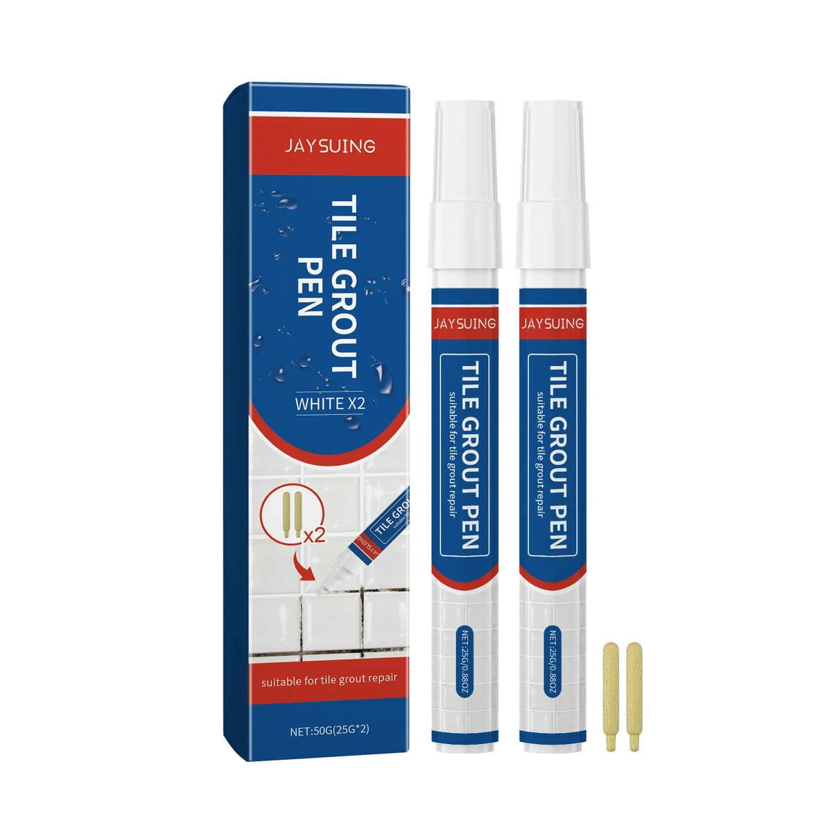 Tile Grout Pen – Waterproof Grout Coating Marker | Qme Grout Coating Pen Qme 2pcs Boxed