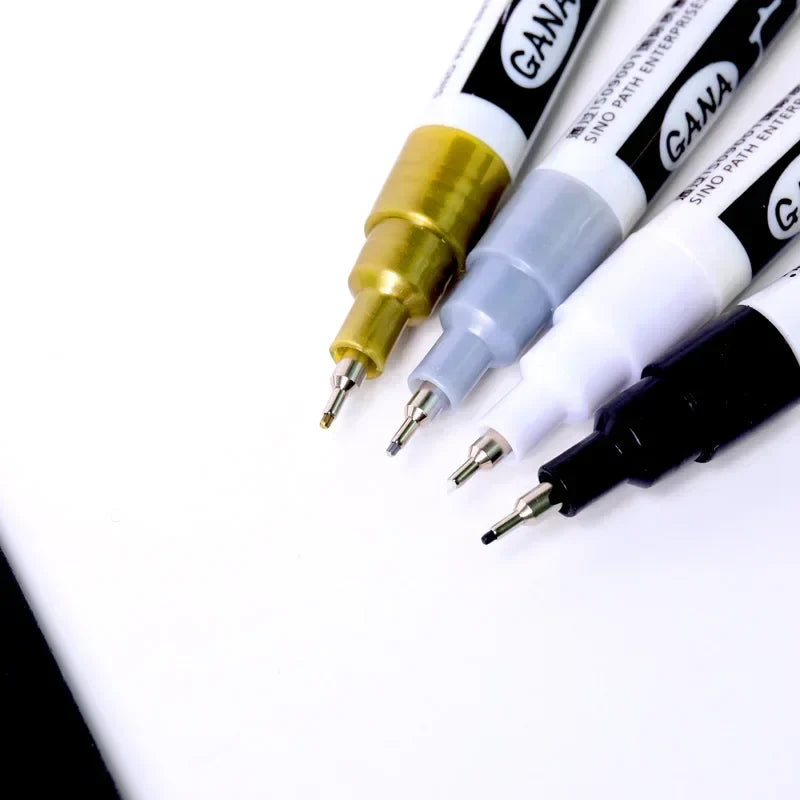 Permanent Paint Markers Fine Tip Waterproof – Rock, Wood & Canvas Paint Marker Pens Qme