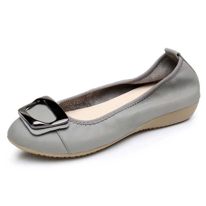Women's Slip-On Ballet Flats Loafers | Sizes 35–43 Ballet Flats Qst Gray 35 China Mainland