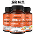 Turmeric Ginger Supplement BioPerine 2000mg – Vegan, Non-GMO Herbal Supplement Qst 120 count-3 bottle
