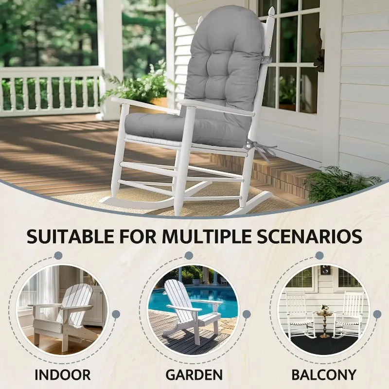 High Back Patio Chair Cushion – Waterproof & Fade Resistant Patio Chair Cushion Qst