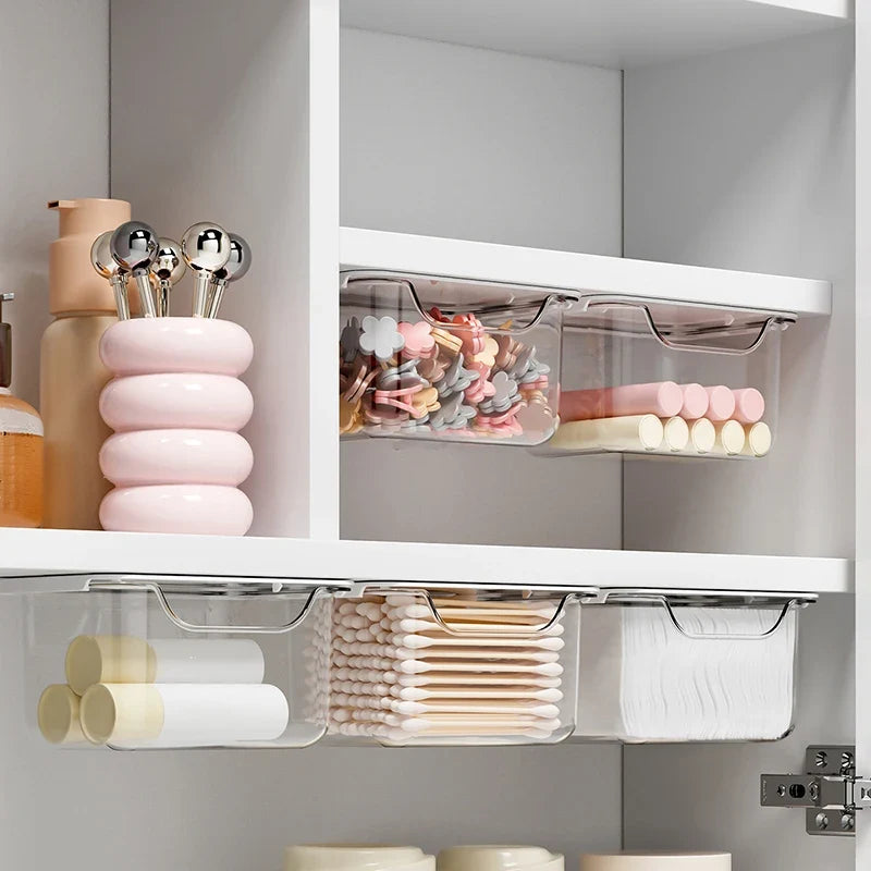 Under-Mirror Cabinet Transparent Bathroom Storage Organizer Bathroom Storage Organizer Qme