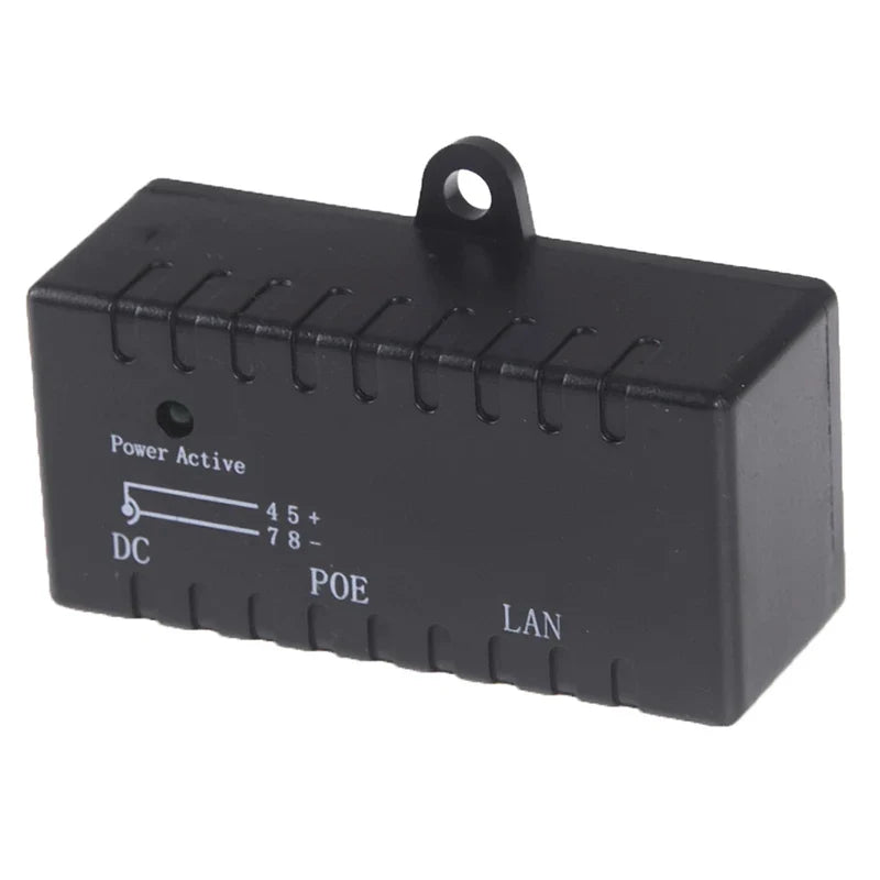 Passive PoE Injector for IP Camera, VoIP & AP – 12V 48V PoE Network Injector Qme