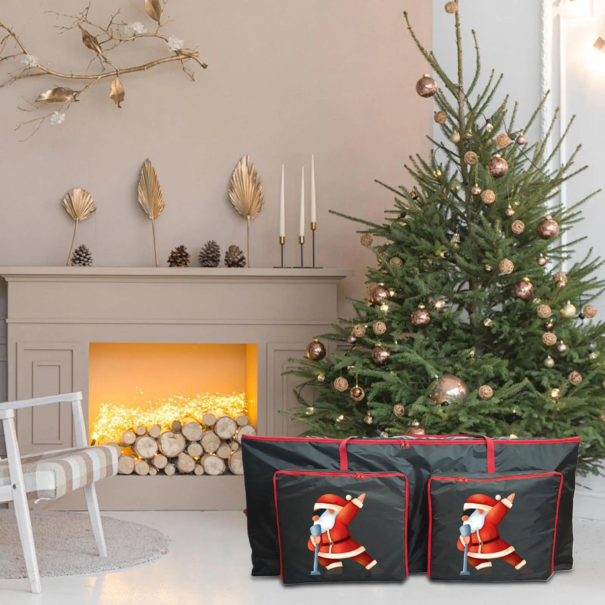 Waterproof Christmas Tree & Wreath Storage Bag Organizer Holiday Storage Bag Qme