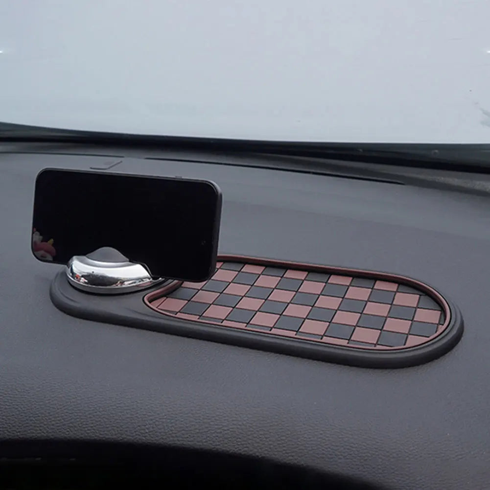 Dashboard Non-Slip Silicone Pad Mat & Car Phone Holder Dashboard Organizer Mat Qme