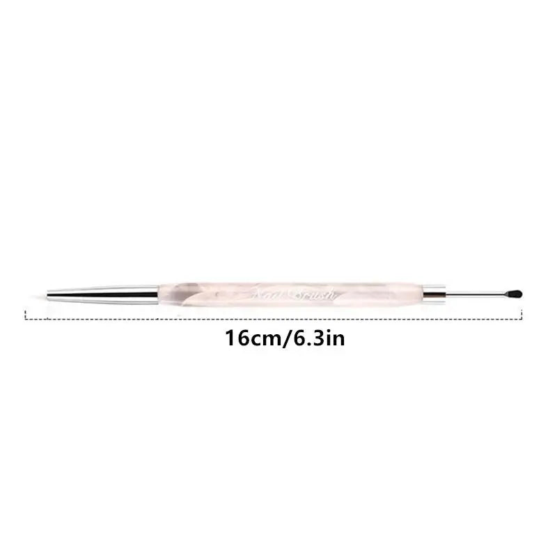 Double-Headed Nail Art Carving Pen – Silicone & Sandalwood Nail Art Carving Pen Qst