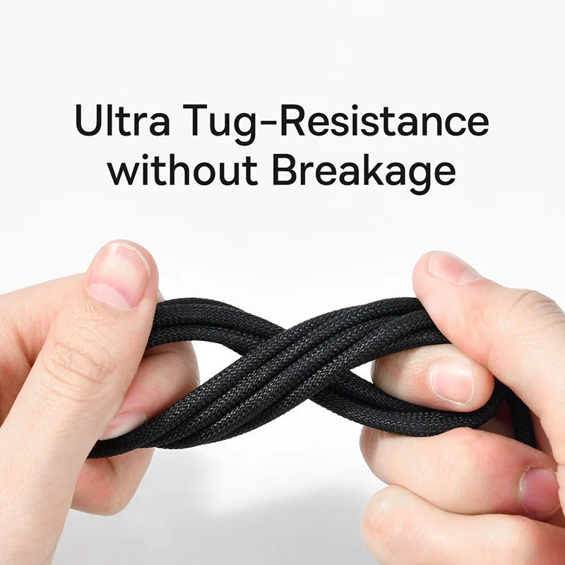 Baseus 100W USB-A to USB-C Fast Charging Nylon Braided Cable USB-C Charging Cable Qst