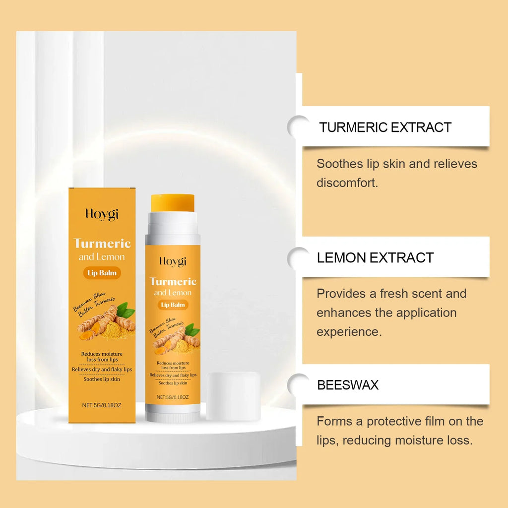 Lemon Turmeric Lip Balm – Lasting Moisture & Nourishment Lip Balm Qme