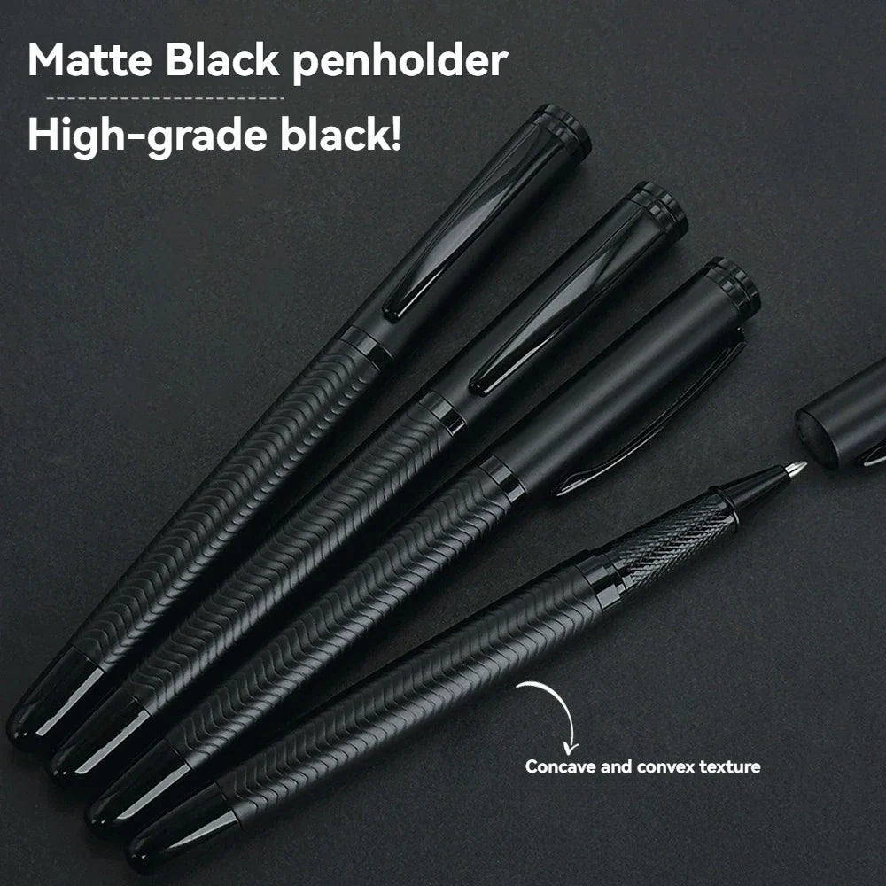 Advanced Metal Gel Pen Black Finish | Medium Point | Qme Metal Gel Pen Qme