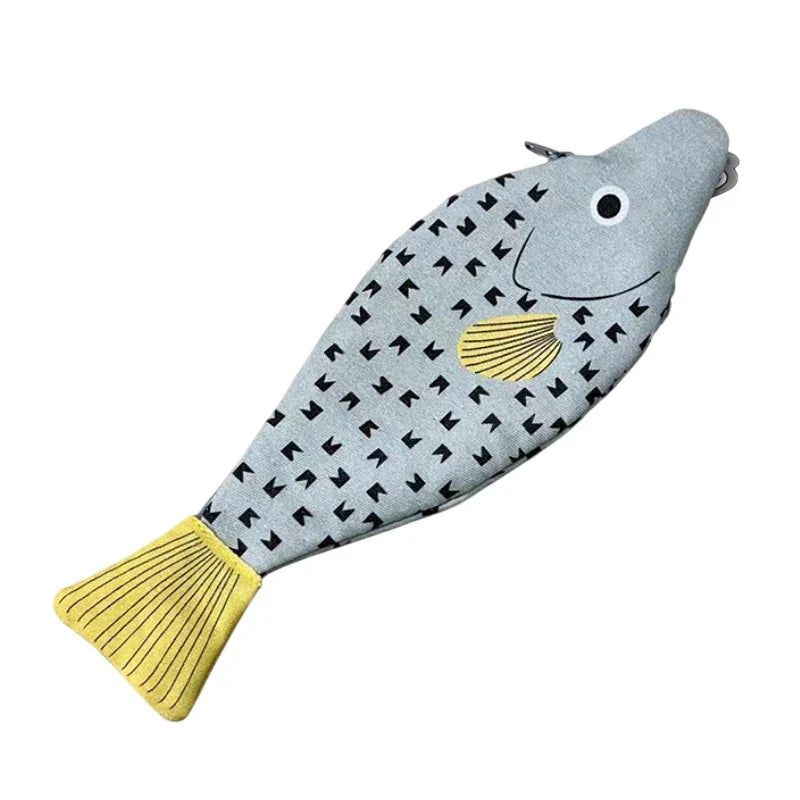Fish Shape Novelty Pencil Case, Pen Bag & Coin Purse Pouch Novelty Pencil Case Qme