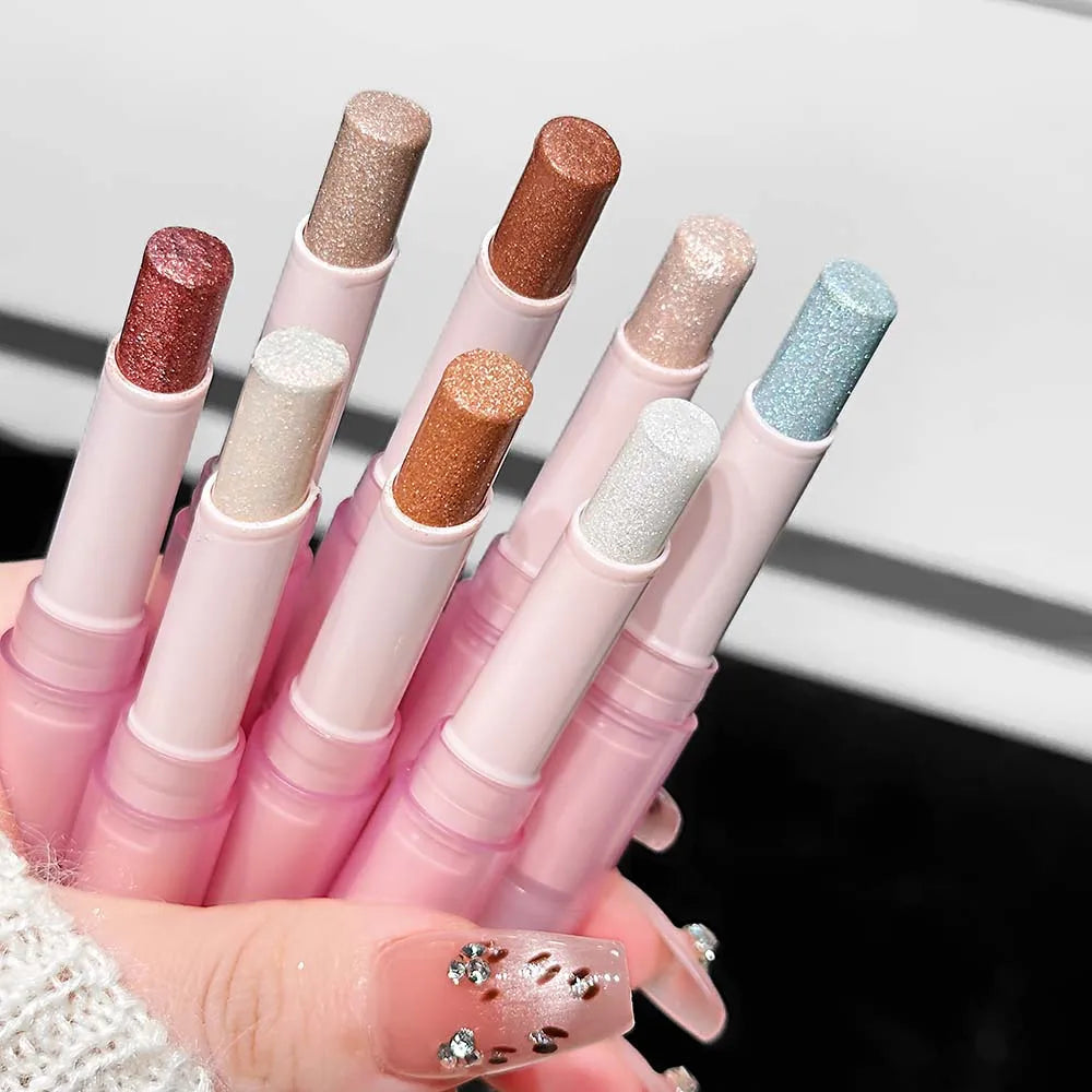 LUCKGO Jelly Eyeshadow Stick – Waterproof Shimmer Eye Shadow Pen Eyeshadow Stick Qme