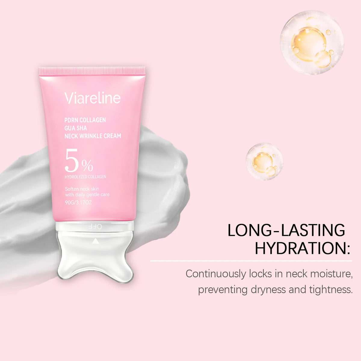 Viareline 90g Neck Cream – Firming, Hydrating & Smoothing Neck Firming Cream Qst