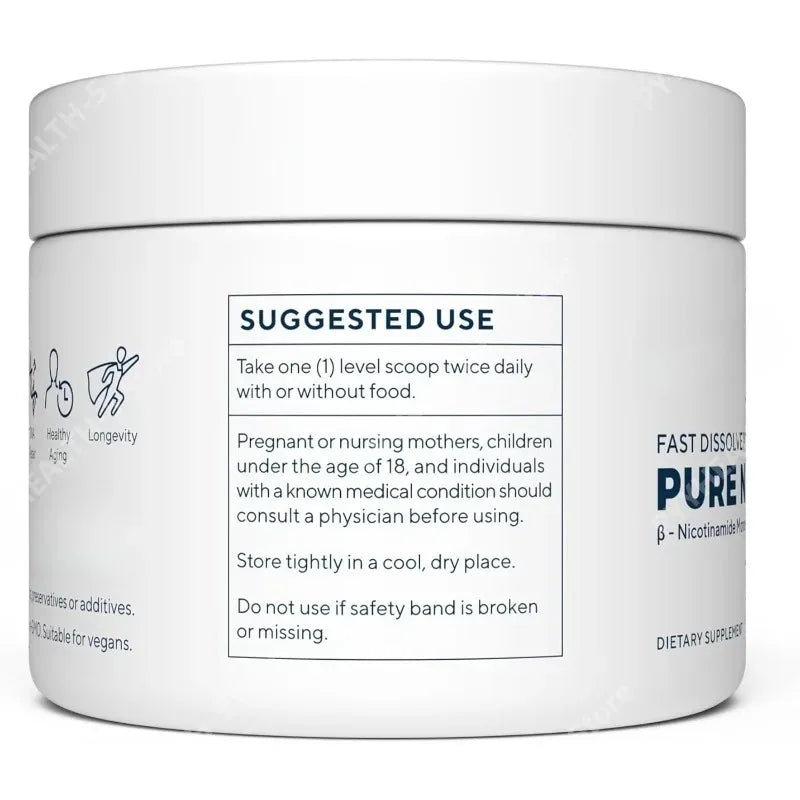 NMN Powder 100g – Nicotinamide Mononucleotide 500mg Per Serving NMN Supplement Powder Qst