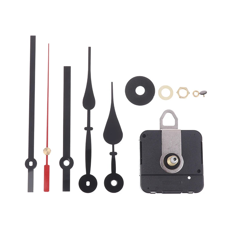 Silent Quartz Clock Movement Kit with Hands – DIY Repair Set Clock Movement Kit Qst Red