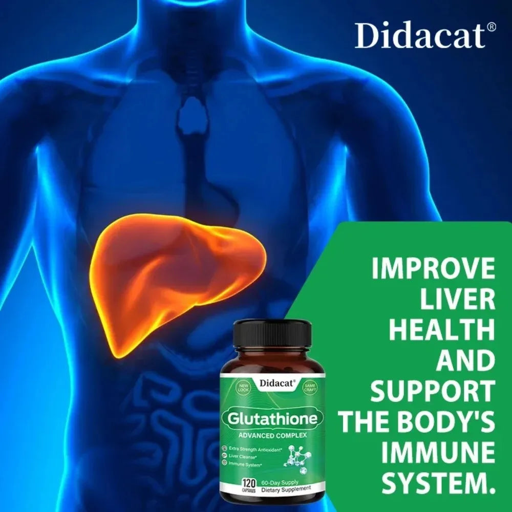 VITALXTRA Glutathione 500mg 120 Capsules – Antioxidant Supplement Antioxidant Supplement Qst
