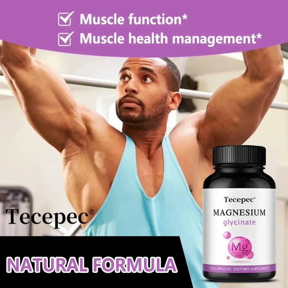 ZENVITALIZE Magnesium Glycinate 1000mg Capsules | 30/60/120ct Mineral Supplement Qst
