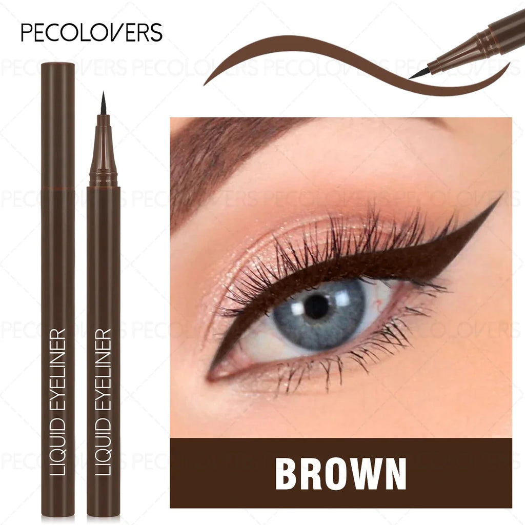 Ultra-Fine Tip Liquid Eyeliner Pen – Waterproof, Black & Brown Liquid Eyeliner Pen Qme 02