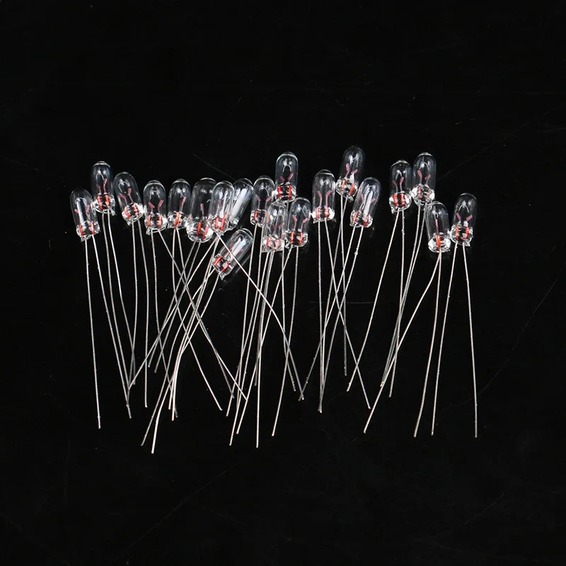 Miniature Edison Rice Filament Bulbs 3V 6V 12V – 20 Pack Miniature Incandescent Bulb Qme