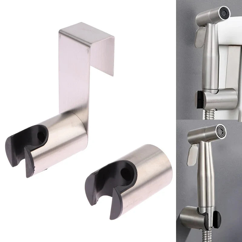 Stainless Steel Wall Shower Head Holder & Sprayer Hook Shower Head Holder Qme