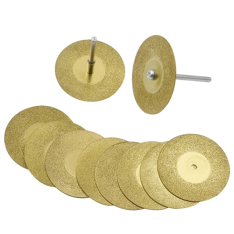 16-Piece Diamond Wheel Saw Circular Cutting Blades – Titanium Rotary Tool Blades Qme