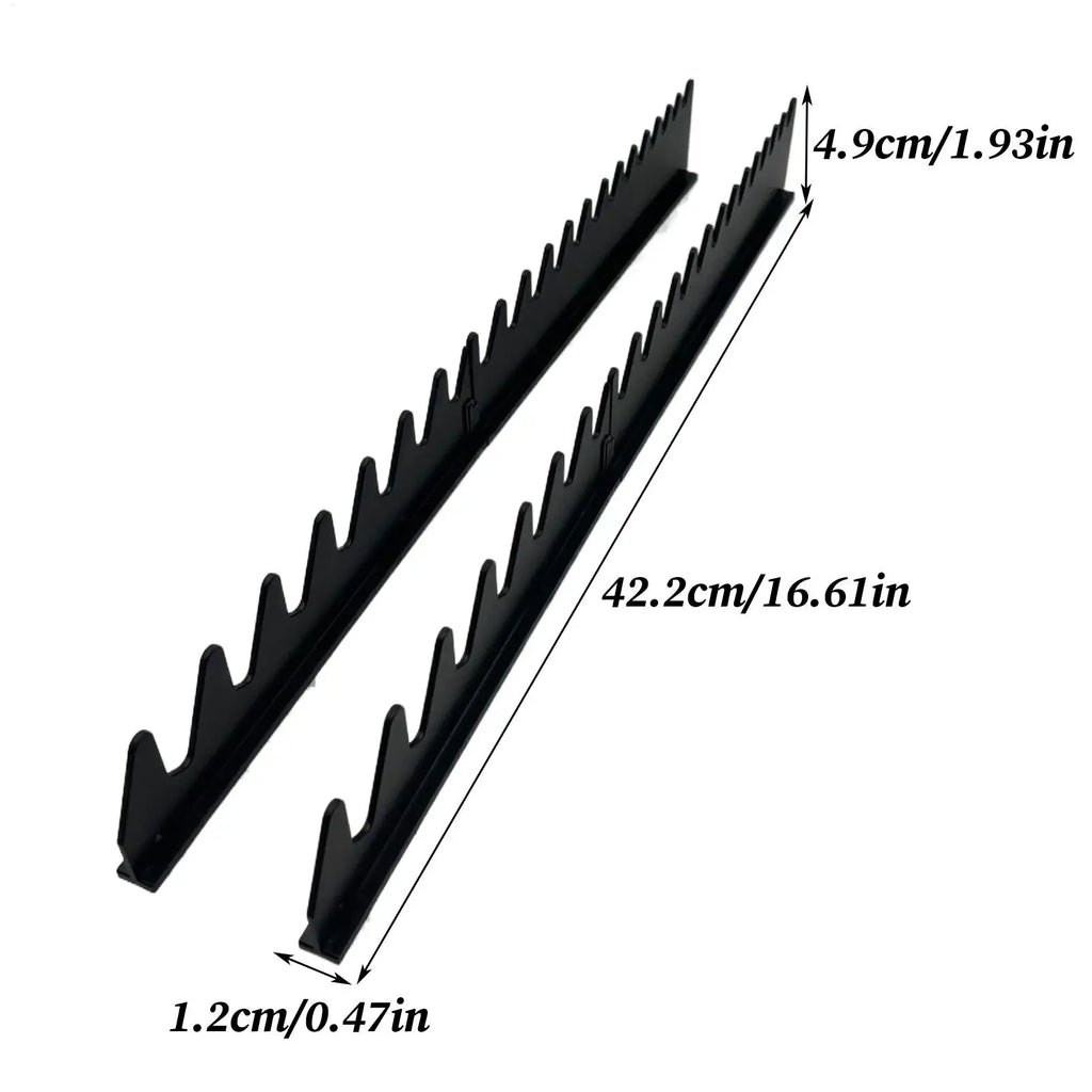 Heavy-Duty Wall-Mounted Wrench Organizer Rack | Iron Storage Wall Tool Rack Qme