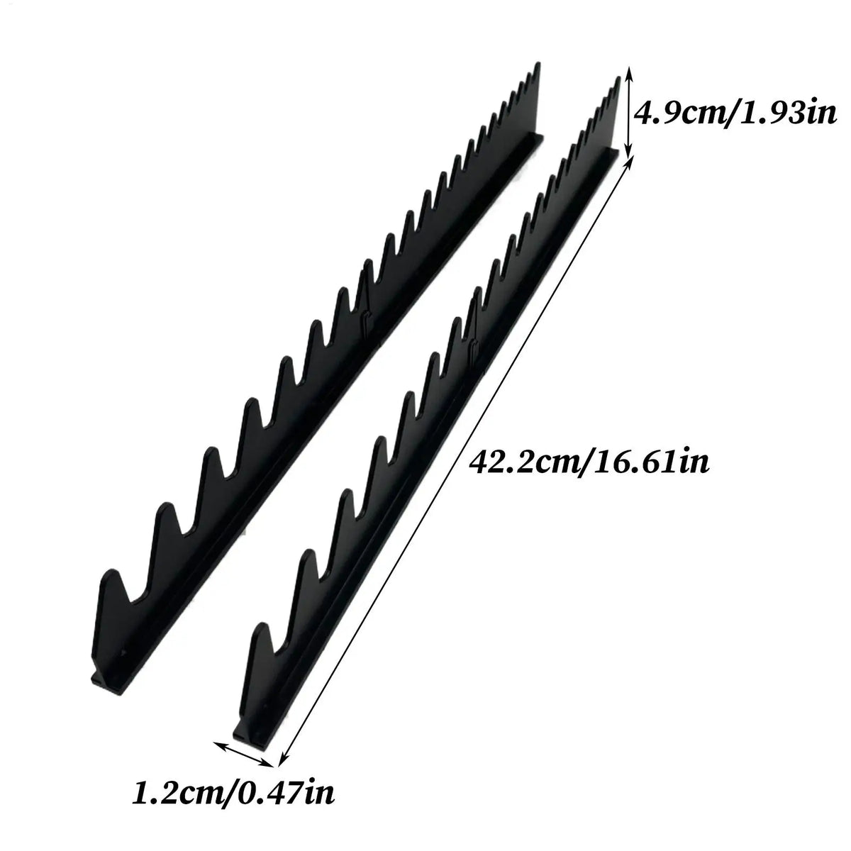 Heavy-Duty Wall-Mounted Wrench Organizer Rack | Iron Storage Wall Tool Rack Qme