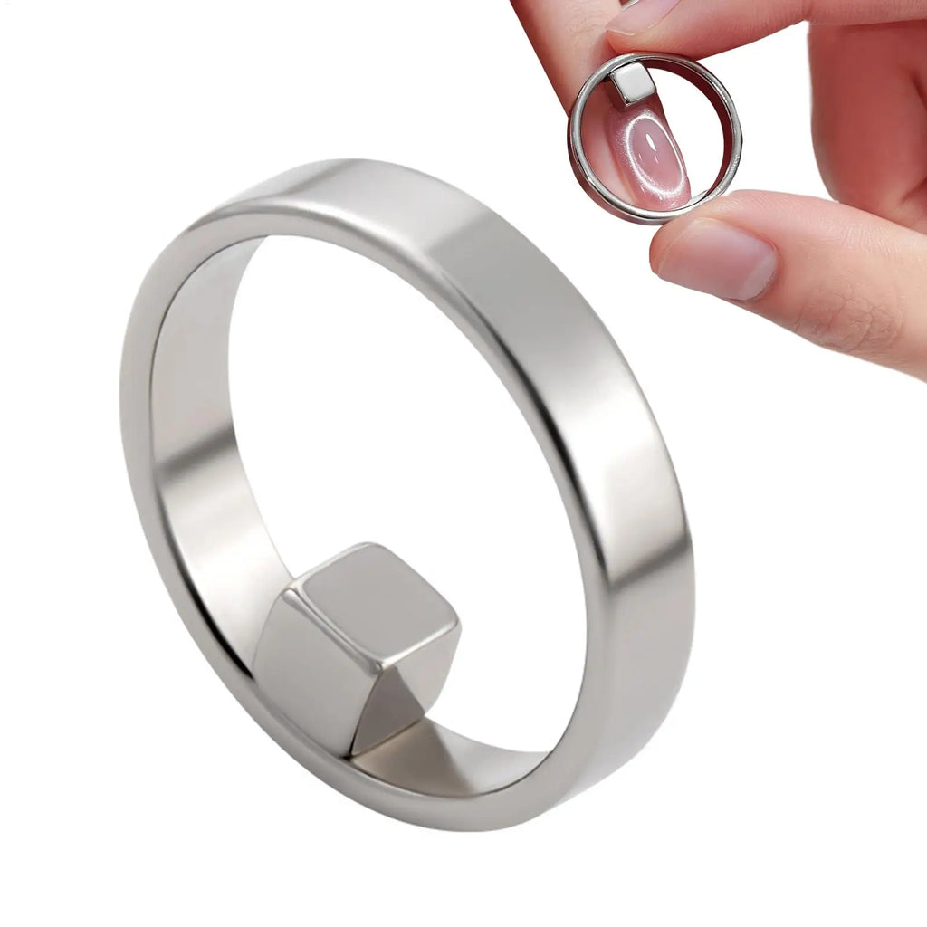 Magnetic Nail Art Ring Tool | Portable Cat-Eye Gel Magnet Nail Art Magnet Qme