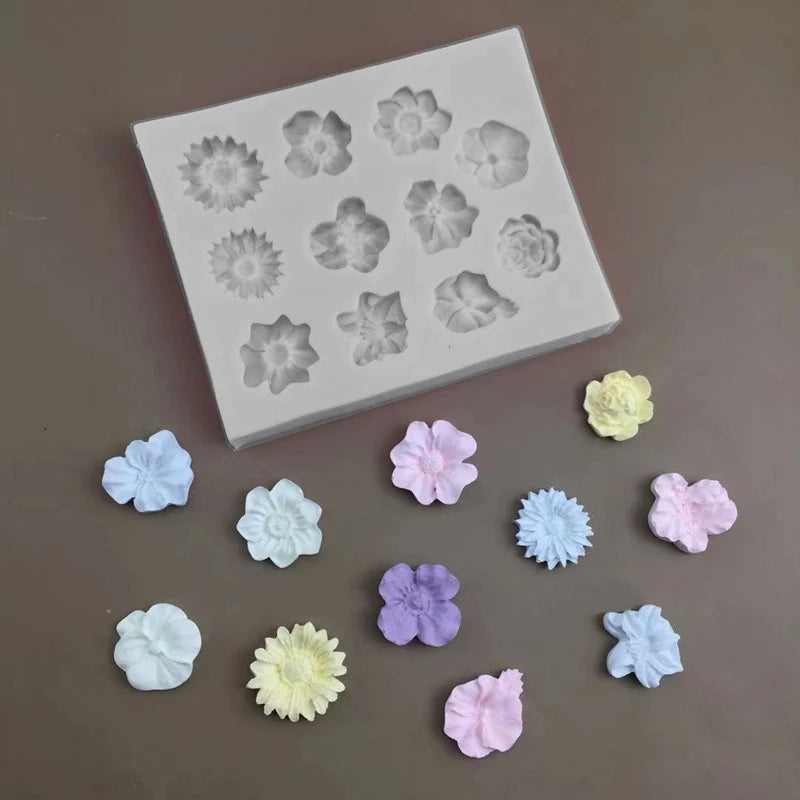 Rose Flower Silicone Mold – Soap, Fondant & Chocolate Silicone Baking Mold Qst