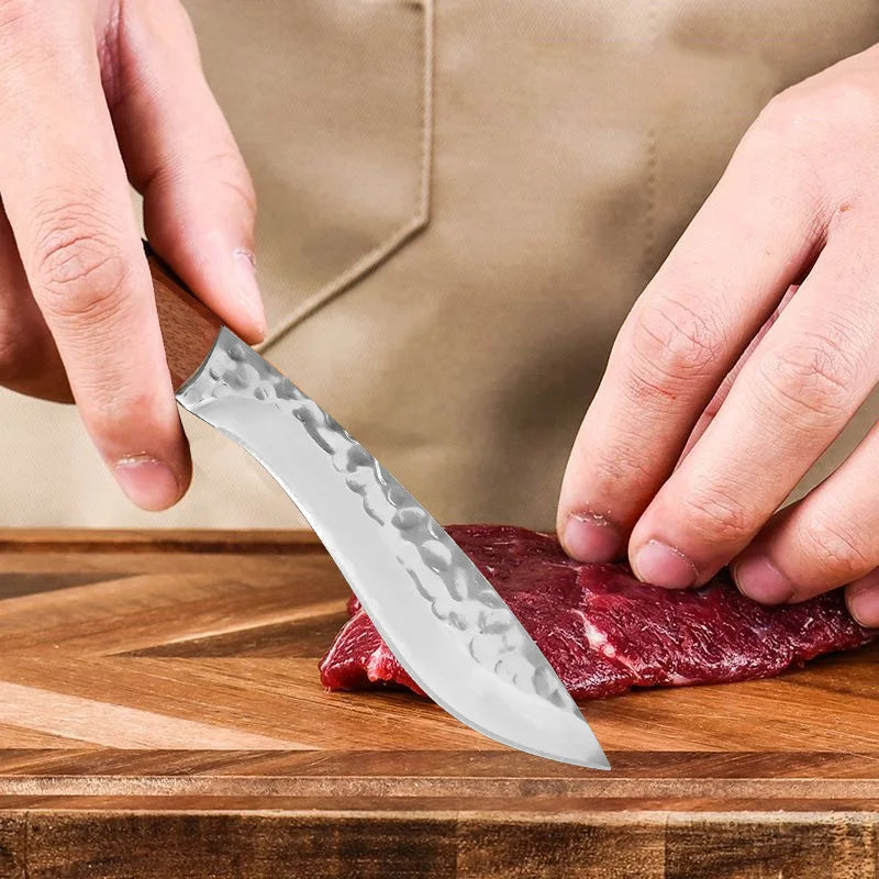 Hand Forged Stainless Steel Chef Knife – Boning & Slicing Chef Kitchen Knife Qst