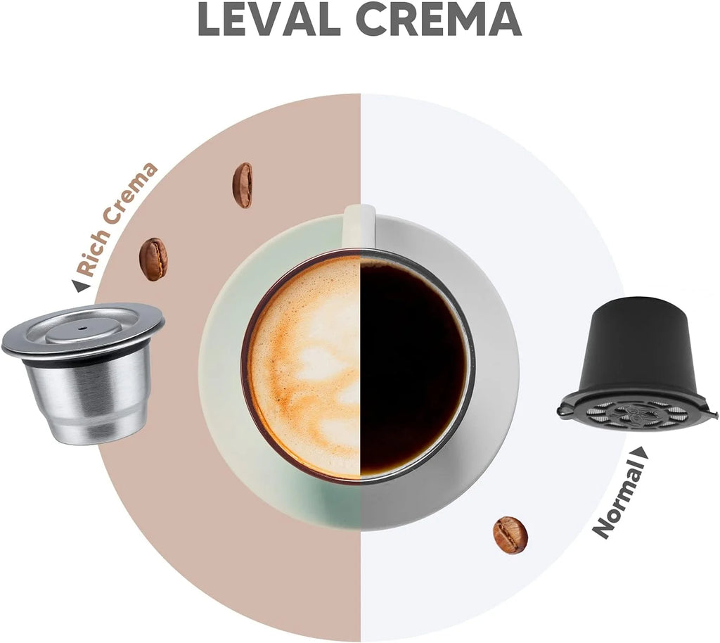 Reusable Stainless Steel Nespresso Pods – RECAFIMIL Capsules Reusable Coffee Pods Qst