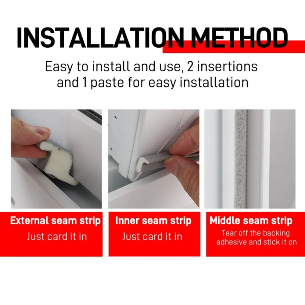 Z-Shape Window & Door Sealing Strip – Windproof & Soundproof Window Door Sealing Strip Qme