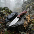 HUANGFU Full Tang Fixed Blade Knife with Sheath – Outdoor Fixed Blade Knife Qst FU027