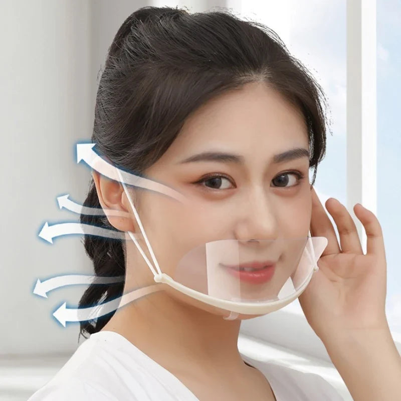 Clear Plastic Catering Face Shields – Reusable 20-Pack Catering Face Shield Qme